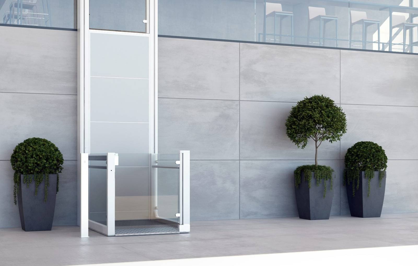 La plateforme extérieure verticale à domicile