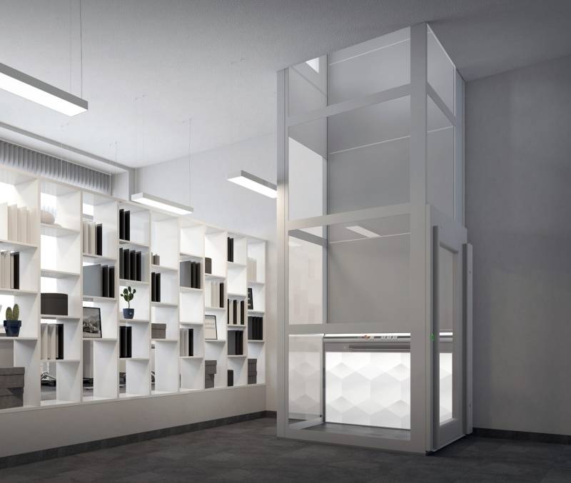 La plateforme verticale PMR extérieure dans un établissement scolaire 